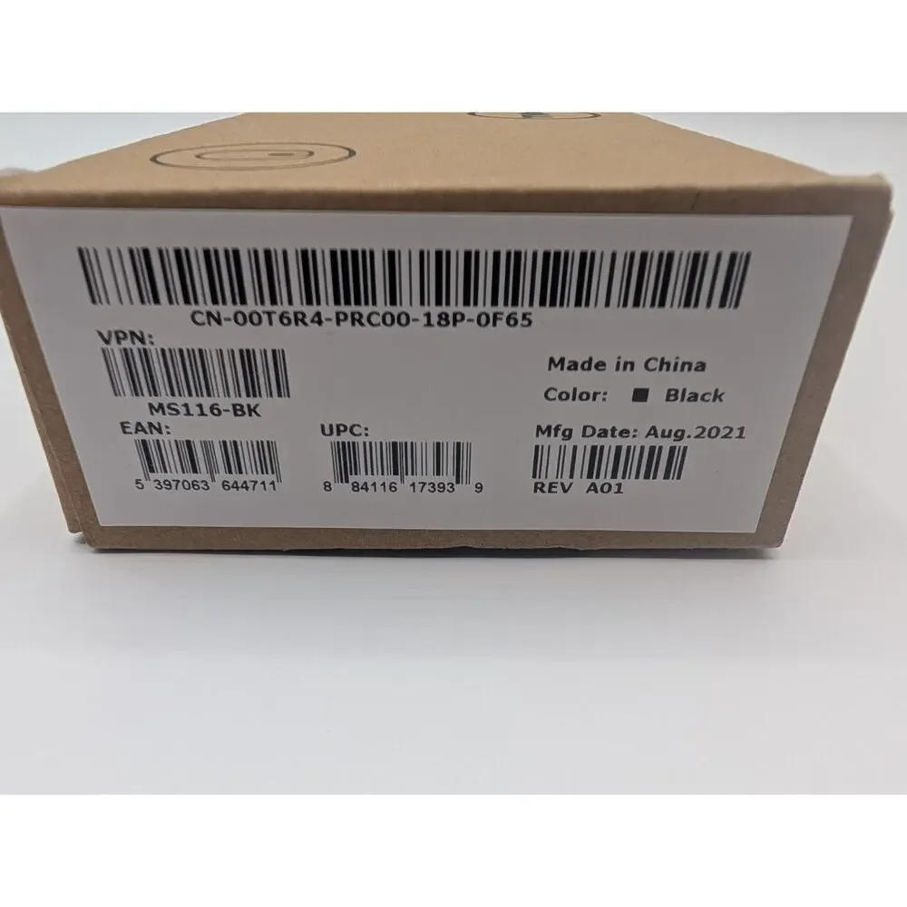DELL USB BLACK WIRED MOUSE FOR COMPUTER AND LAPTOP MFG 2021